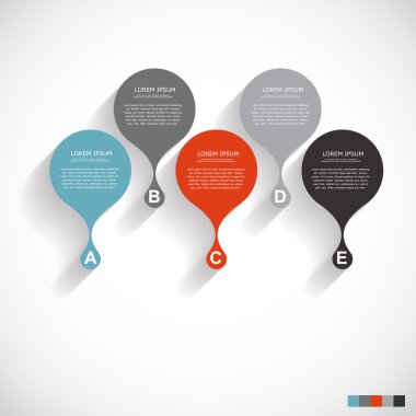 Infographic şablonları iş için