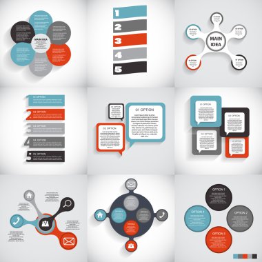 Infographic şablonları iş için