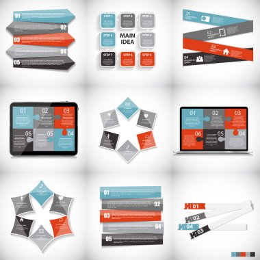 Infographic şablonları iş için