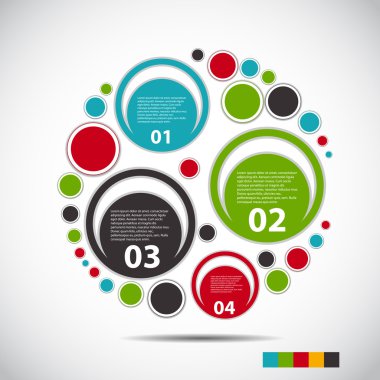 Infographic tasarım öğeleri iş için Illustratio vektör