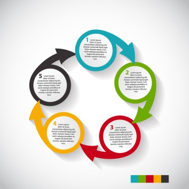 Infographic tasarım öğeleri iş için Illustratio vektör