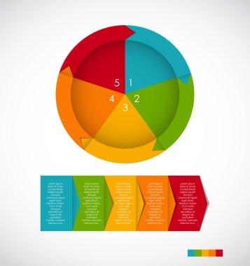 İş vektörü illüstrasyonu için bilgi şablonları. eps10