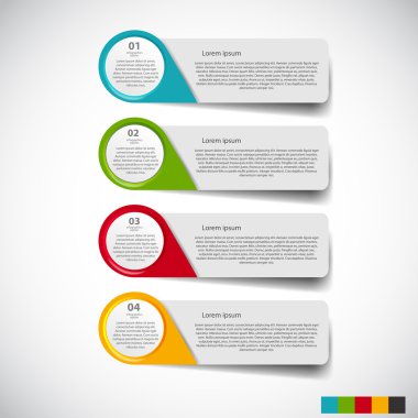 İş vektörü illüstrasyonu için bilgi şablonları. eps10