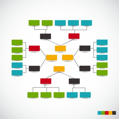 İş vektörü illüstrasyonu için bilgi şablonları. eps10