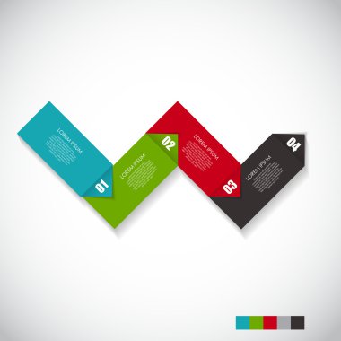 İş vektörü illüstrasyonu için bilgi şablonları. eps10