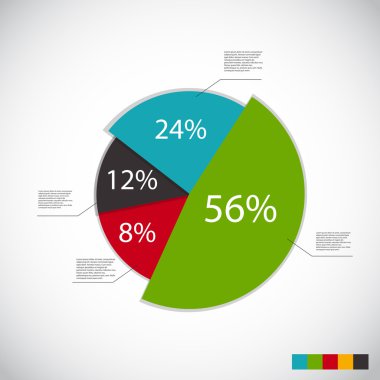 İş vektörü illüstrasyonu için bilgi şablonları. eps10