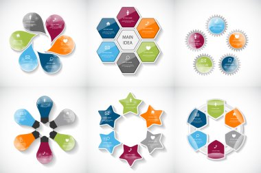 Infographic şablonları iş için