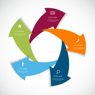 Infographic şablonları iş için