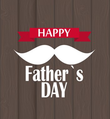 Mutlu baba gün Poster kartı vektör çizim