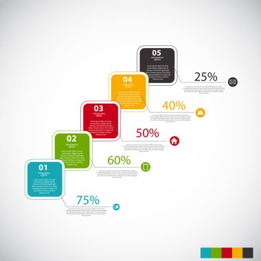 Infographic şablonları iş için
