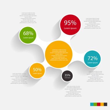 İş vektörü illüstrasyonu için bilgi şablonları. eps10