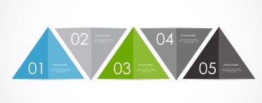 İş Vektörü İllüstrasyonu için Infographic Şablonları.