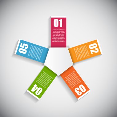 Infographic şablon iş vektör çizim için