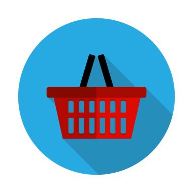 Düz tasarım kavramı alışveriş çantası vektör çizim uzun s