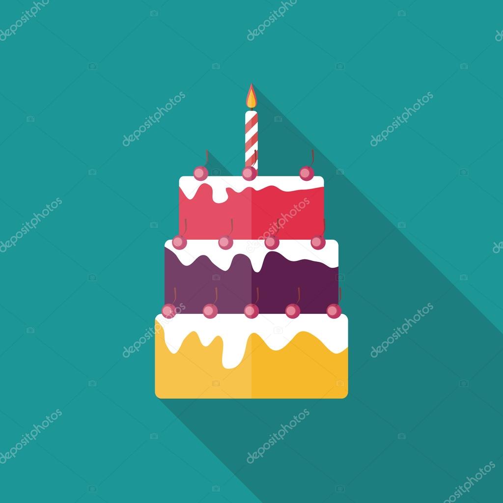 長い影と誕生日ケーキ フラット アイコン ベクトル イラスト ストックベクター C Yganko 長い影と誕生日ケーキ フラット アイコン ベクトル イラスト ストックベクター C Yganko