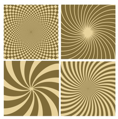 Black and white hypnotic background.