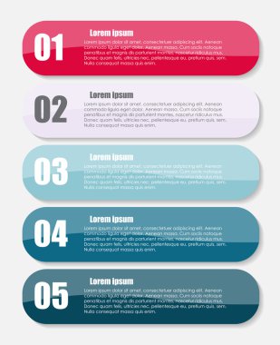 İş vektörü illüstrasyonu için bilgi şablonları. eps10