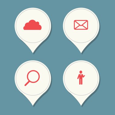 İş vektörü illüstrasyonu için bilgi şablonları. eps10