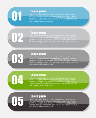 İş vektörü illüstrasyonu için bilgi şablonları. eps10