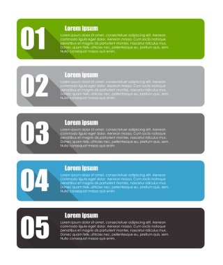 İş vektörü illüstrasyonu için bilgi şablonları. eps10