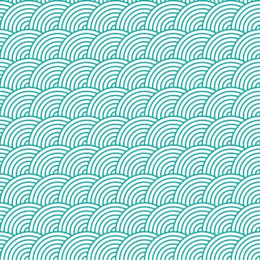 Sorunsuz balık ölçekli desen vektör çizim.