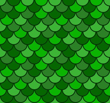 Sorunsuz balık ölçekli desen vektör çizim