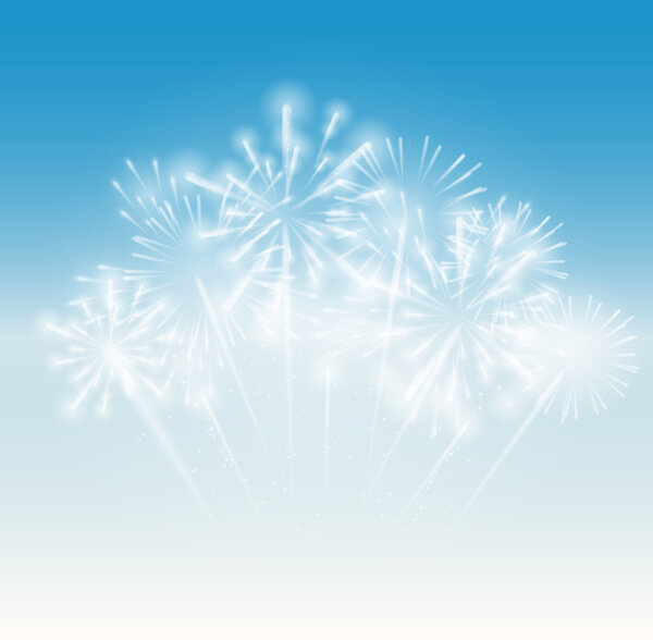 Фейерверк, салют на темном фоне EPS10
