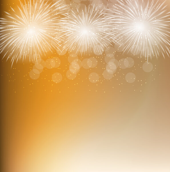 Фейерверк, салют на темном фоне EPS10
