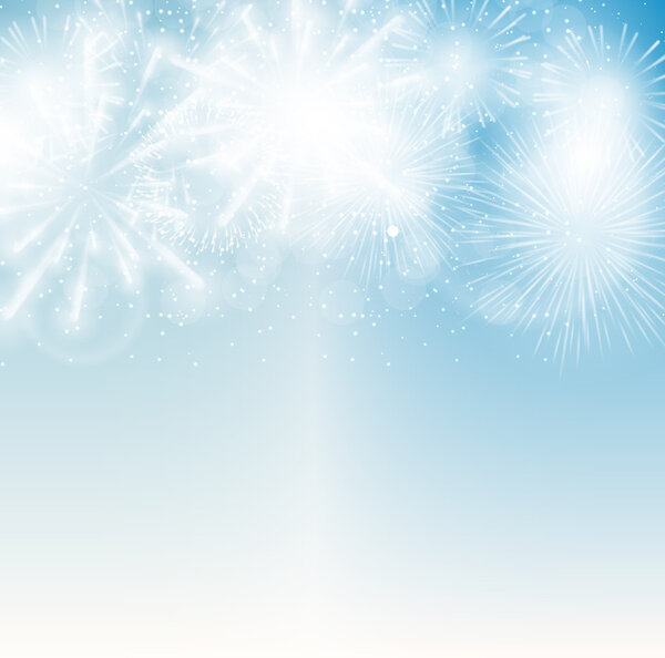 Фейерверк, салют на темном фоне EPS10
