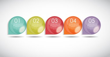 İş Vektörü İllüstrasyonu için Infographic Şablonları