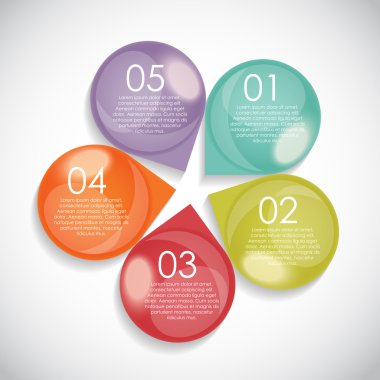 İş Vektörü İllüstrasyonu için Infographic Şablonları