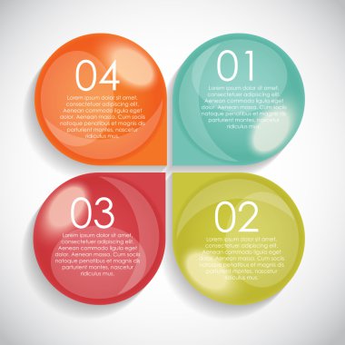 İş Vektörü İllüstrasyonu için Infographic Şablonları