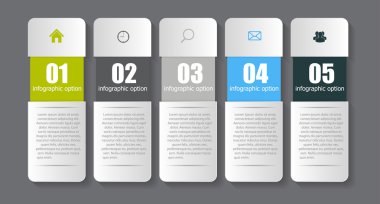 İş vektörü illüstrasyonu için bilgi şablonları. eps10