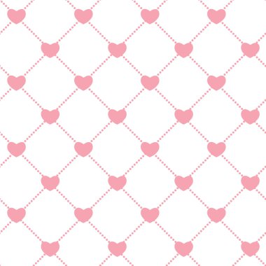 Romantik Dikişsiz desen arka plan vektör çizim