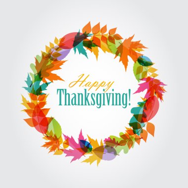 Mutlu Şükran günü arka plan parlak sonbahar doğal Reaply ile