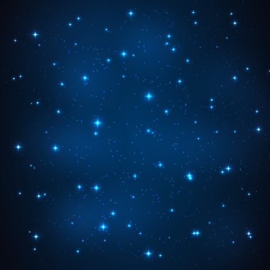 yıldızlı gökyüzü vektör çizim arka planı