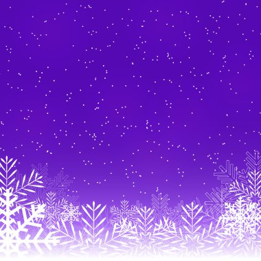 Soyut güzellik Noel ve yeni yıl arka plan ile kar, kar taneleri. Vektör çizim