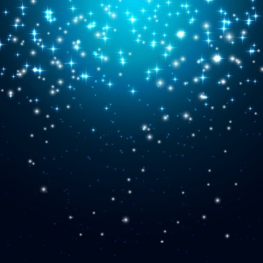 Yıldızlı gökyüzü vektör çizim arka plan