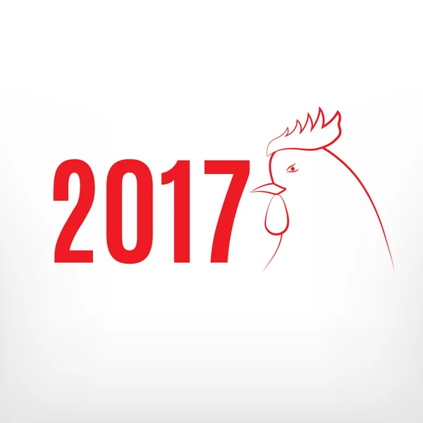 Symbol of 2017 year — Stock Vector