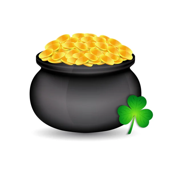 Olla de oro — Vector de stock