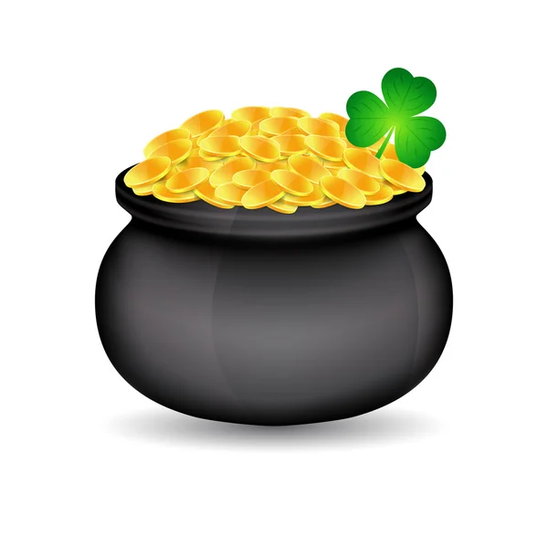 Olla de oro — Vector de stock