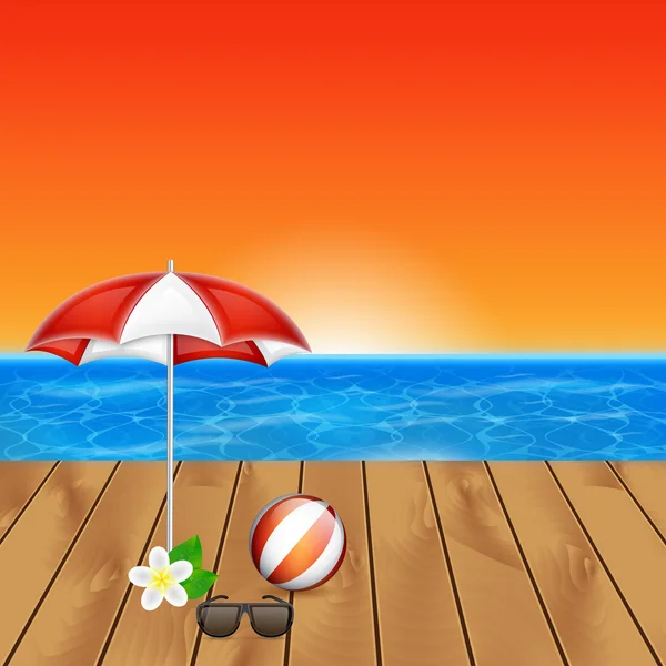 Summer background — Stock Vector