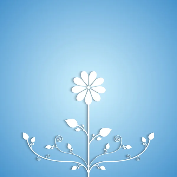 Fondo con flor de papel — Vector de stock