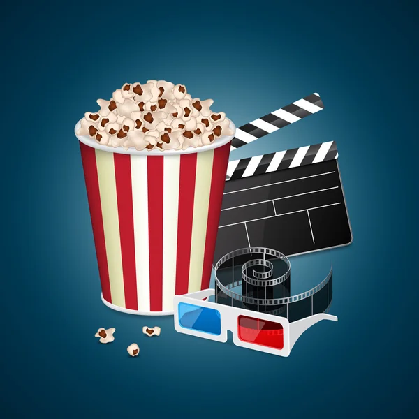 Movie template — Stock Vector