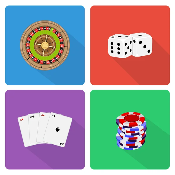 Καζίνο εικονίδια — Διανυσματικό Αρχείο