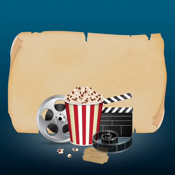 Concepto de cine — Vector de stock