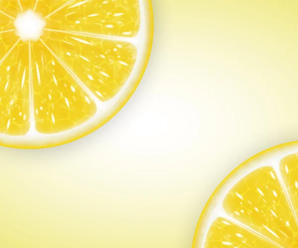 Irisan lemon - Stok Vektor