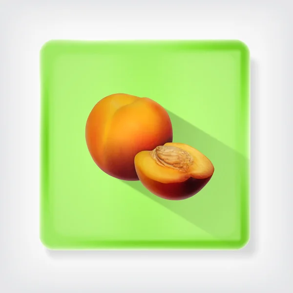 Nectarine — Image vectorielle