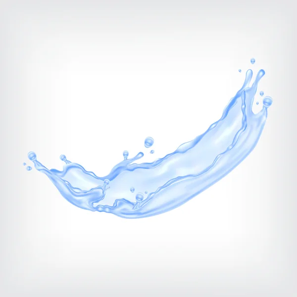 Eau bleue éclaboussure — Image vectorielle