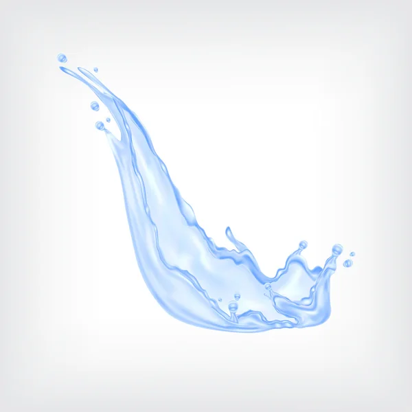 Eau bleue éclaboussure — Image vectorielle